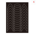 10PCS Nail Art Form French Stencil Inkjet Template Nail Stickers Manicure DIY SEVICH. 