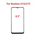 Touch Screen For Realme C55 C53 C33 C11 C12 C30S C20 C21 C25 C35 Front Panel Repair LCD Display Out Glass Repair Part + OCA. 