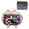 EverToner Purse Organizer Insert Felt Bag organizer with zipper Handbag and Tote Shaper Fit Tote Insert Organizer Bag. 