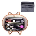 EverToner Purse Organizer Insert Felt Bag organizer with zipper Handbag and Tote Shaper Fit Tote Insert Organizer Bag. 