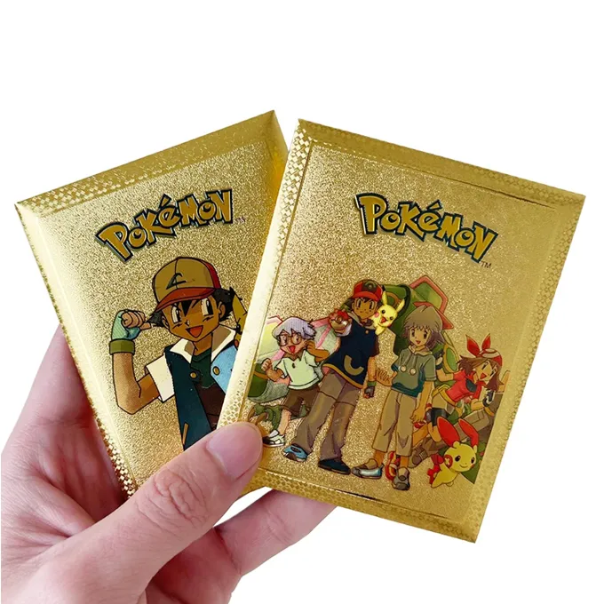 10%20Pcs%20Pokemon%20Gold%20Foil%20Cards%20Pack%20Anime%20Cartoon%20Pokemon%20English%20Version%20Tcg%20Card%20For%20Fans%20Collection%20-%20Image%204