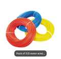 Pack of 3 & 5 - 5 meter Project Flexible Wire/Cable- 1 mm Diameter thin Wire- Pure Tinned Copper Wire - Connection wire for DIY Projects & circuits. 