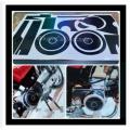 Engine Sticker Kit 70cc Universal Matt Black 16 Pcs Sticker Kit Waterproof With Size Vinyl Cut Stickers. 