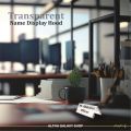 Name Display Holder for Office - Name Display Hood - Office Table Name Display - Acrylic Table Name Plate - Name Display - Transparent Name Holder - Name Plate for Office - Alpha Galaxy Shop. 