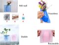 1 Piece Silicone Flower Vase Sticky Flower Vases Adhesive Wall Hanging Vase Removable Flower Pot Decoration for Refrigerator Glass Window Mirror Home Office Decor. 