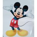 size- 10 x 8 inches - Mikey Mouse cute Cartoon character style self adhesive Wall stickers vinyl decal for kids, boys, girls, school, class, cupboard, bedroom, nursery, clinic, home decoration decor lovers- Multicolor - Lucky garnet. 