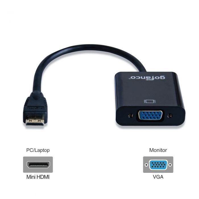 Mini HDMI to VGA Adapter Converter Cable
