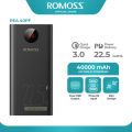 PEA40 PF 40000mAh 22.5 watt romoss Power Bank PD QC 3.0 Two-way Fast Charging Powerbank Type-C External Battery Charger - 40000 mah fast charging powerbank for mobile. 