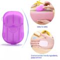 Travel Soap Paper Washing Hand Bath Clean Scented Slice Sheets. 