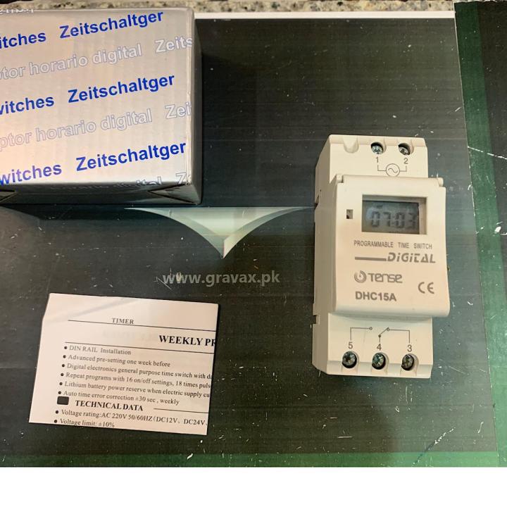 Electronic Weekly 7 Days Programmable Digital Industrial Time Switch ...