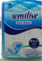 Sensitive Adult Diapers Size Medium - Waist 28in-44in (10 Pcs Pack). 