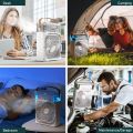 Premium Portable Air Conditioner Fan: Usb Electric Fan With Led Night Light and Fine Mist Water and Humidifier Function | Premium. 
