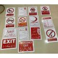 PVC Sign Non adhesive Weather Proof PVC sheet Flexible 30CM × 21.5CM. 