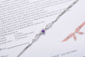 Elegance Angel Wings Crystal Heart Bracelet For Women Girl Lady Wedding Birthday Gift 925 Silver Jewelry. 