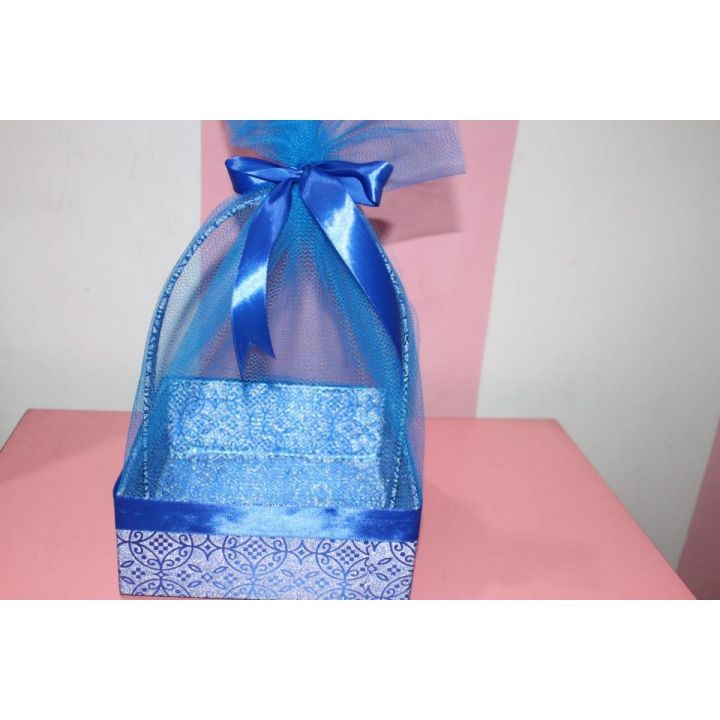 Gift Wrapping Basket (Glitter Paper Made) 8 x 8