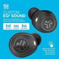 JLab JBuds Air True Wireless Signature Bluetooth Earbuds + Charging Case, Black, IP55 Sweat Resistance, Bluetooth 5.0 Connection, 3 EQ Sound Settings Signature, Balanced, Bass Boost. 