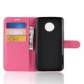 For Motorola Moto G6 Plus  Leather Flip Cover Wallet Phone Case. 