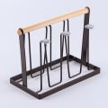 Metal Glass Holder Stand with 6 Placements Lightweight, Space-Saving Kitchen Organizer, Trendy Design, Durable Quality, Brand Warranty. 