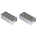Aluminium Material Photovoltaic Rails Rail Connector for Mounting Photovoltaic Mounting Rail Pack of 2. 