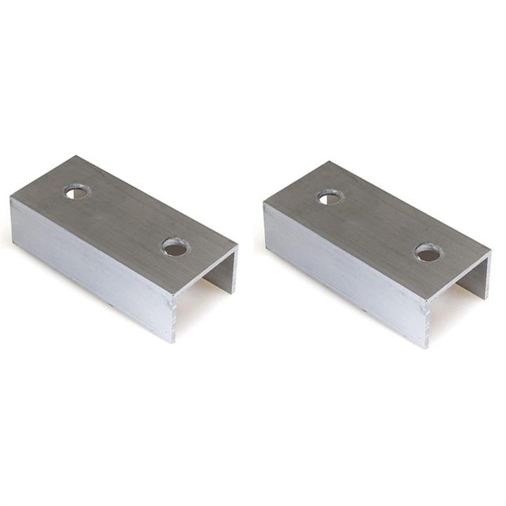Aluminium Material Photovoltaic Rails Rail Connector for Mounting Photovoltaic Mounting Rail Pack of 2