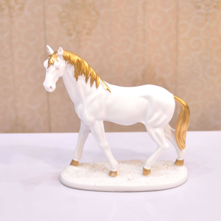Ceramic Horse Showpiece Home Decor Office Table Decoration