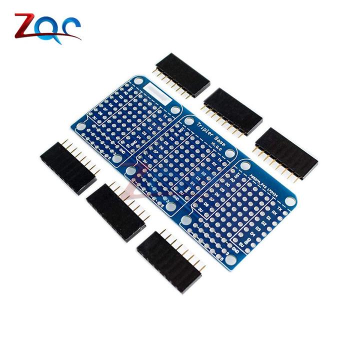 Tripler Base V1.0.0 Shield for WeMos D1 Mini ESP8266 Dual Sided Expansion Board for Arduino