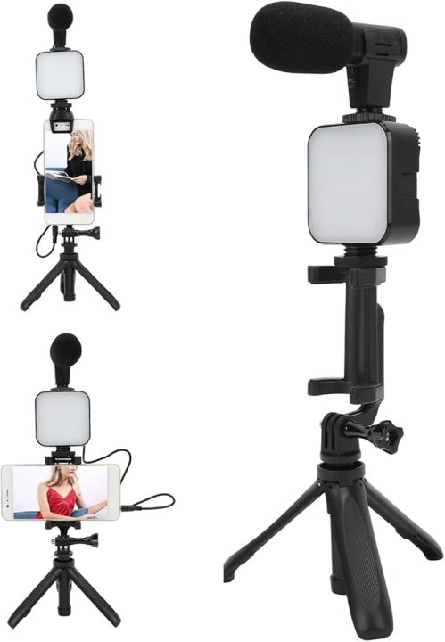 Professional Video Making Vlogging Kit with Remote | LED Fill Light ...