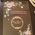 set of 25 customized Acrylic Invitation  cards ( wedding /birthday party /party ). 