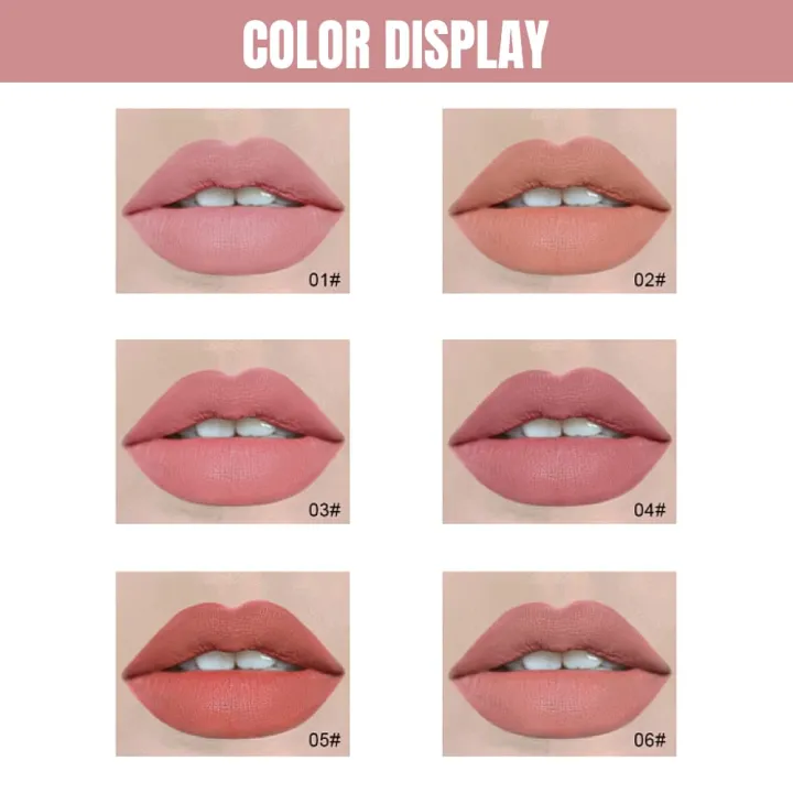 Dragon%20Ranee%20-%20Matte%20Lipstick%20Set,%20Multi%20Colors%20Matte%20Lipstick,%20-%20%206PCS%20Pack%20-%20Pink%20-%2068.3g%20-%20Image%204
