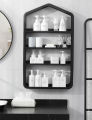 Bathroom Shelves Wall Mounted Rustic Wall Shelf Over Toilet Utility Storage Shelf Rack. 