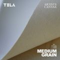 Tela Art - Artist Canvas Roll 5.2ft x 16.2ft / 1.5 meter x 5 meter. 