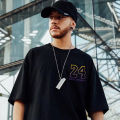 Yfashion Men Summer Loose T-shirt Los Angeles Lakers Kobe Printing Tops Large Size Short Sleeves T-shirt color. 