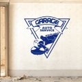 Garage Auto Service Grinder Vector Wall Art Sticker Decal For Auto Garage Shop Decoration Removable. 