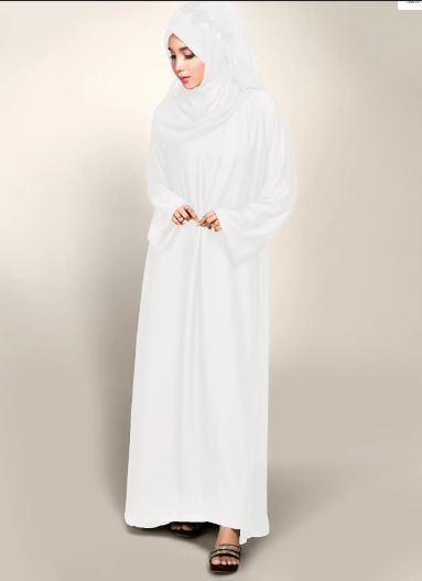 Abaya Inner Dress White