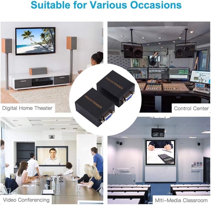 VGA%20Extender%2060m%20VGA%20Signal%20Video%20Booster%20Transmitter%20and%20Receiver%20Converter%20Over%20CAT-5e/6%20Cable%20for%20TCP/IP%20Signal%20into%20VGA%20Signal%20ORIGINAL%20UK%20ZONE%20STOCK%20-%20Image%206