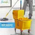 20 Liter Commercial Mop Bucket with Deluxe Wringer Side Press Cleaning Mop Trolley. 