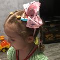 Jojo Siwa Rainbow Printed Ribbon Hair Bows Hairband For Girls Boutique JOJO BOWS Headbands Children Hair Accessories. 