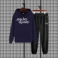 Squid game Printed winter Hood Tracksuit For Men and Boys. 