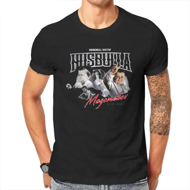 Men Hasbulla Magomedov Vintage T Shirt  Pure Cotton Clothes Novelty Short Sleeve Round Collar Tee Shirt Gift Idea T-Shirts