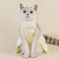 Flower Pet Dress for Dog Shih Tzu Female Wedding Bow Knot Kitten Cat Dress + Hairband Birthday Cat Outfit Dog Formal Clothes Dog Dress Girl Pet Clothing. 