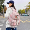 Girl's canvas backpack for school Trendy Japanese Style School and College bag for Girls. 