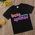 Aphmau T-shirt Kawaii Aphmau T-shirts Print Princess Children's Clothing Cartoon Anime Boys Girls Shirt cat print Summer Tops. 