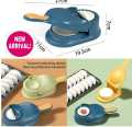 2 in 1 Dumpling Making Mold Machine , Manual Labour Saving Dough Skin Molder Machine KITCHEN GADGET. 