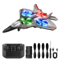 RC Plane Helicopter Quadcopter, RTF 2.4GHz 6-axis Gyro Remote Control Airplane RC Jet Fighter with 3D Flip, Gravity Sensing, Spray Stunts Easy to Fly RC Glider Toys for Adult Kids. 