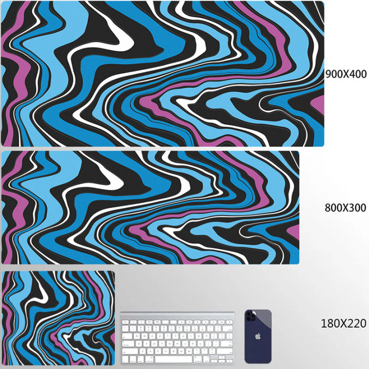 Strata Liquid 80x30cm XXL Lock Edge Mousepads Large Office Mousepad Keyboard Mats Mouse Mat Beast Desk Pad For Gift Mouse Pads