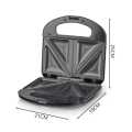 MultiNet  Sandwich Maker 4 Slice Sandwich Toaster with Non-Stick Coating & Double Sided Uniform Heating. 