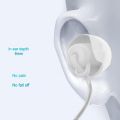 Noise Reduction Headphones with Microphone 3.5mm Wired Earphones Sleeping Headphone Give You a Good Sleep Black White. 