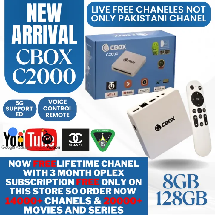 CBOX- C2000 FREE LIFETIME TV CHANEL WITH ALSO 3 MONTH OPLEX ...