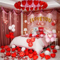 Valentine's Day Decoration Set I Love You Bear Balloon 1000 Rose Petals Valentine's Day Proposal Romance. 