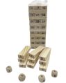 CLASSIC WOODEN JHENGA GAME WITH DISE FOR KIDS / TOYS FOR KIDS. 